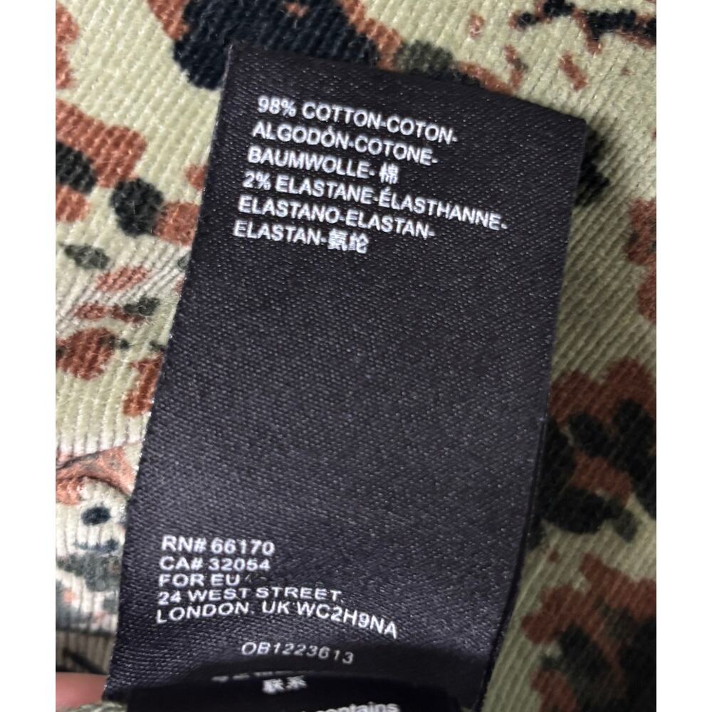 Pilcro Anthropologie Pants Womens 28 Camo Floral Corduroy High Rise Skinny EUC - Picture 12 of 13